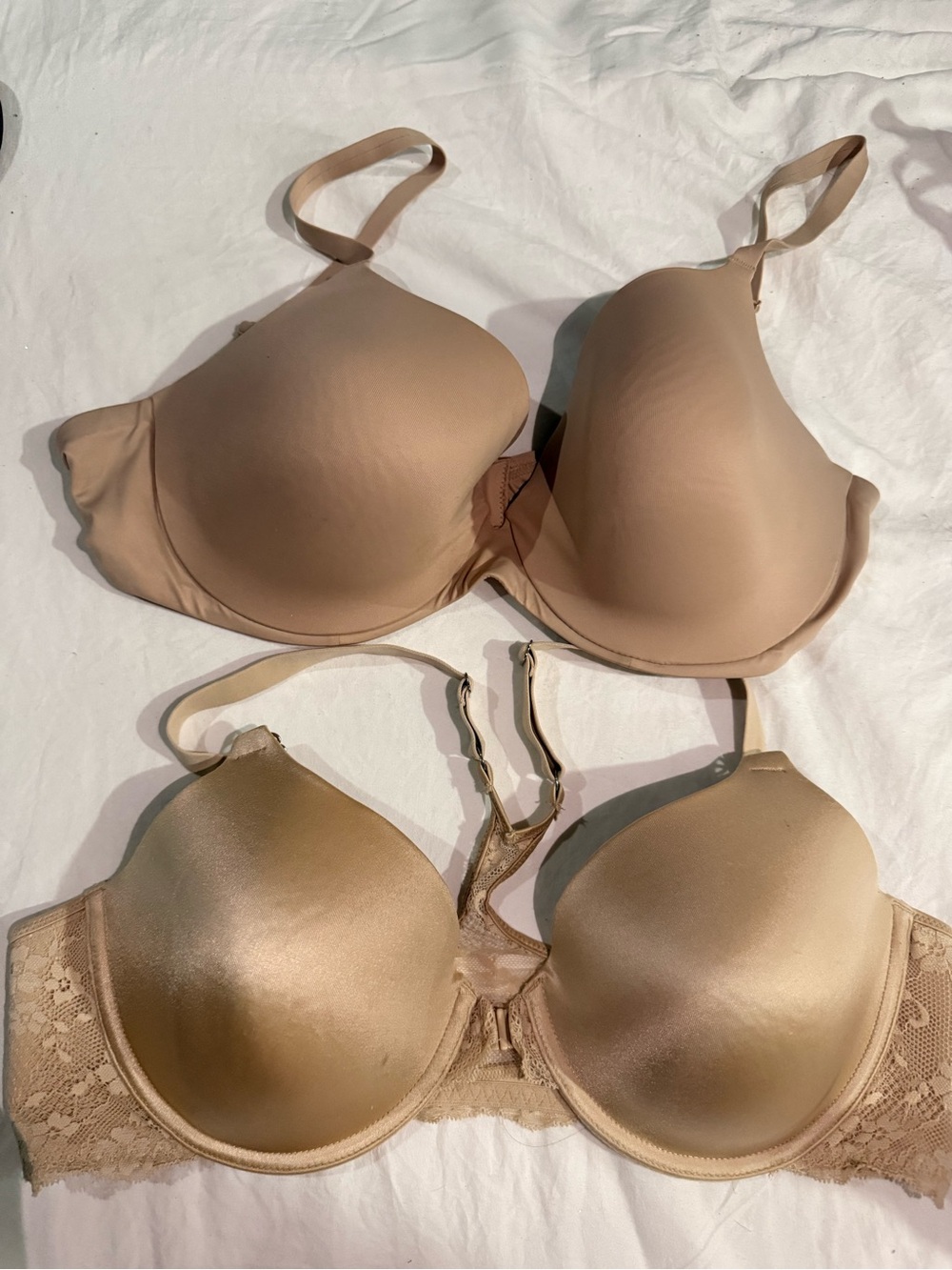 Maidenform Nude Convertible Smooth & Lace T-Shirt Bras - Light Tan